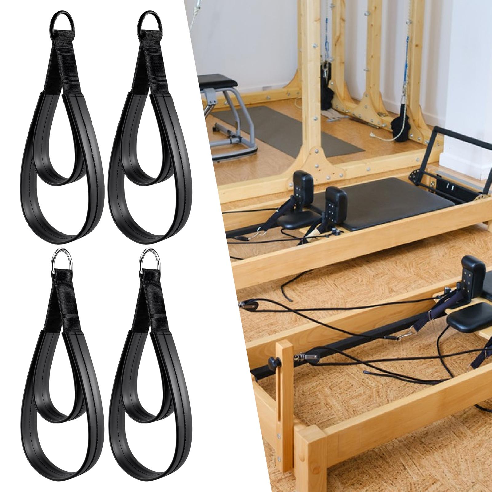 Yoga Fitness Pilates Reformer - 2x D خواتم حزام مقبض متعدد