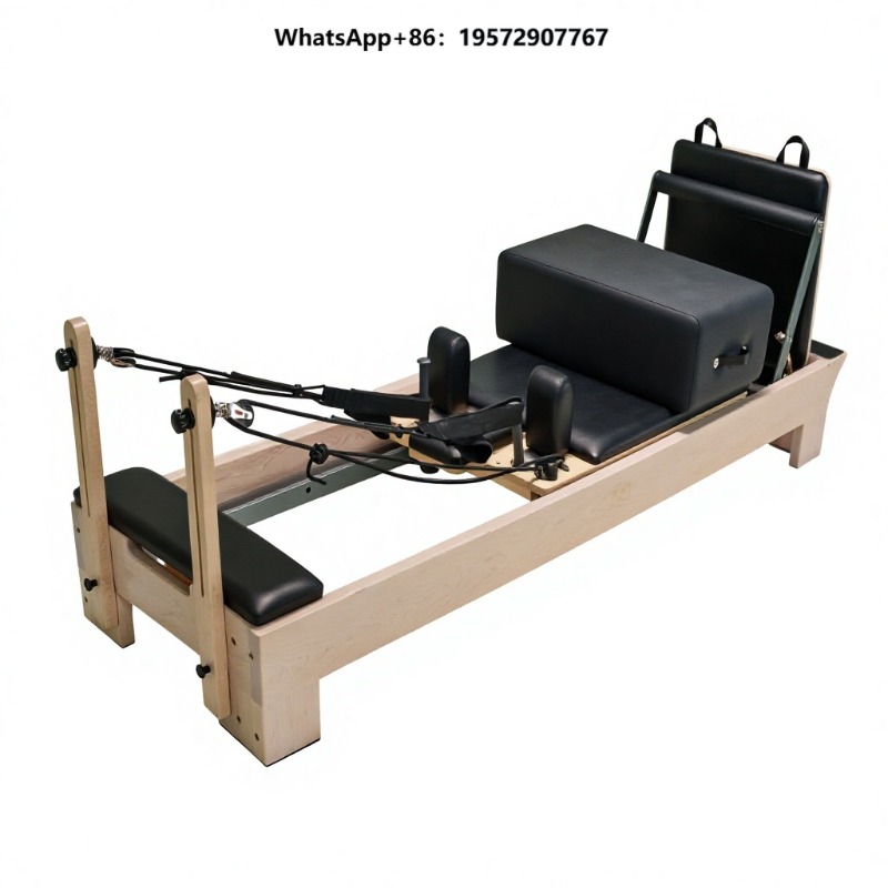 Yoga Fitness Pilates Reformer - سرير تدريب بيلاتس من خشب القيقب