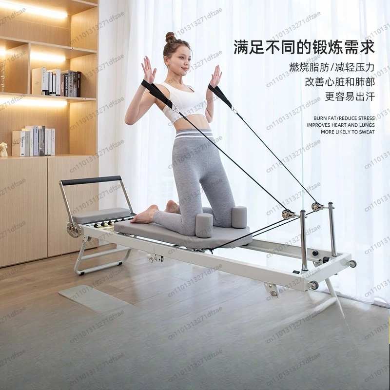Yoga Fitness Pilates Reformer - معدات بيلاتس منزلية للياقة البدنية، سرير
