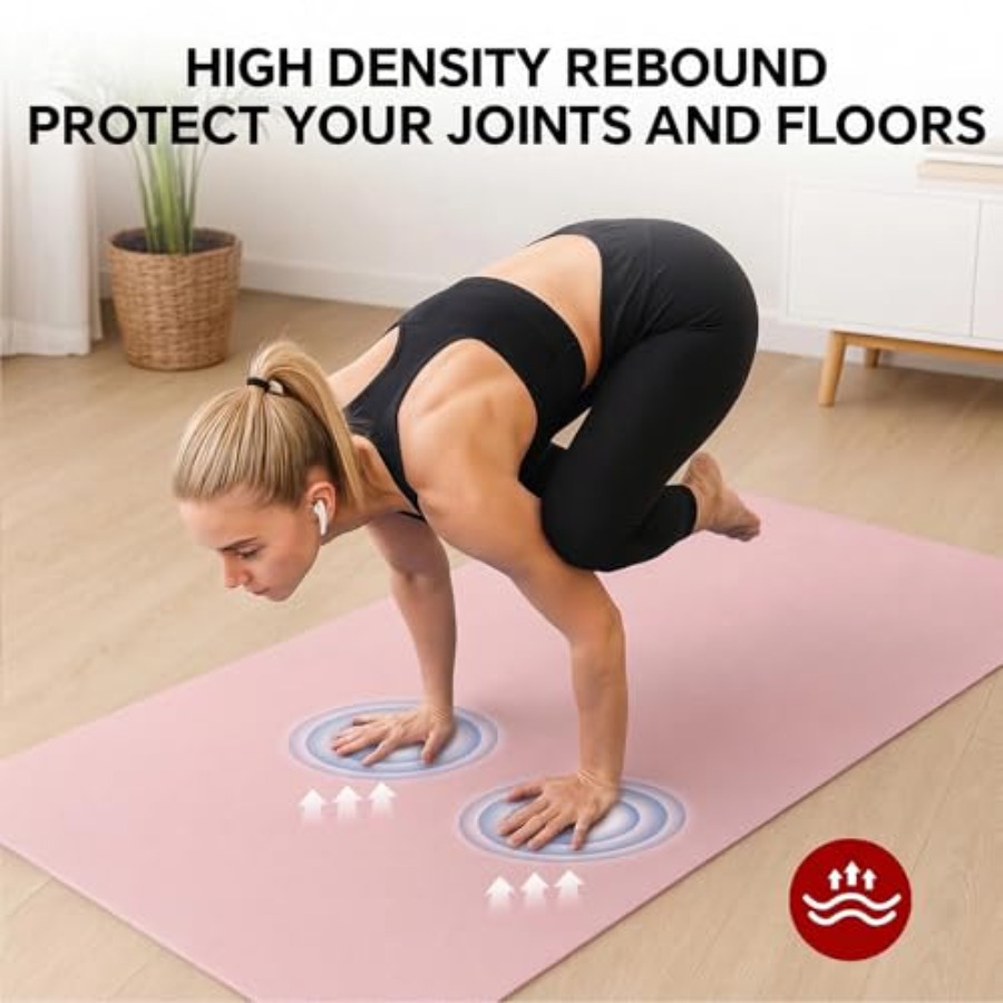 سجادة يوجا كبيرة الحجم للتماري - مراجعة Thick Yoga Mat وسعره