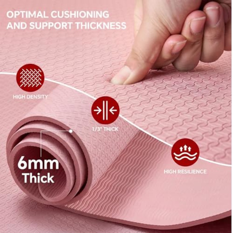 سجادة يوجا كبيرة الحجم للتماري - مراجعة Thick Yoga Mat وسعره