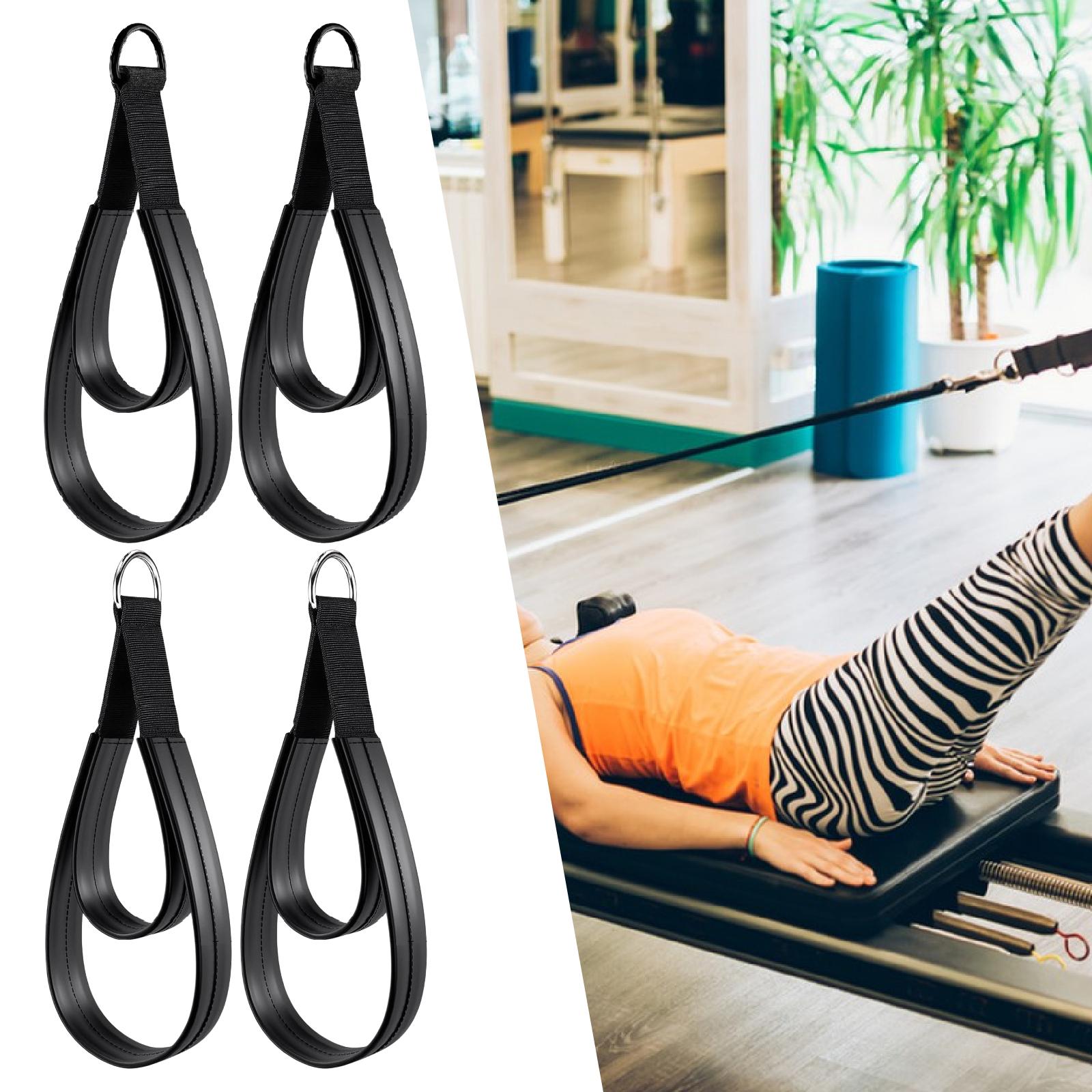 2x D خواتم حزام مقبض متعدد الو - مراجعة Yoga Fitness Pilates Reformer وسعره