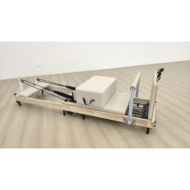 سرير خشبي قابل للطي للتدريب عل - مراجعة Yoga Fitness Pilates Reformer وسعره