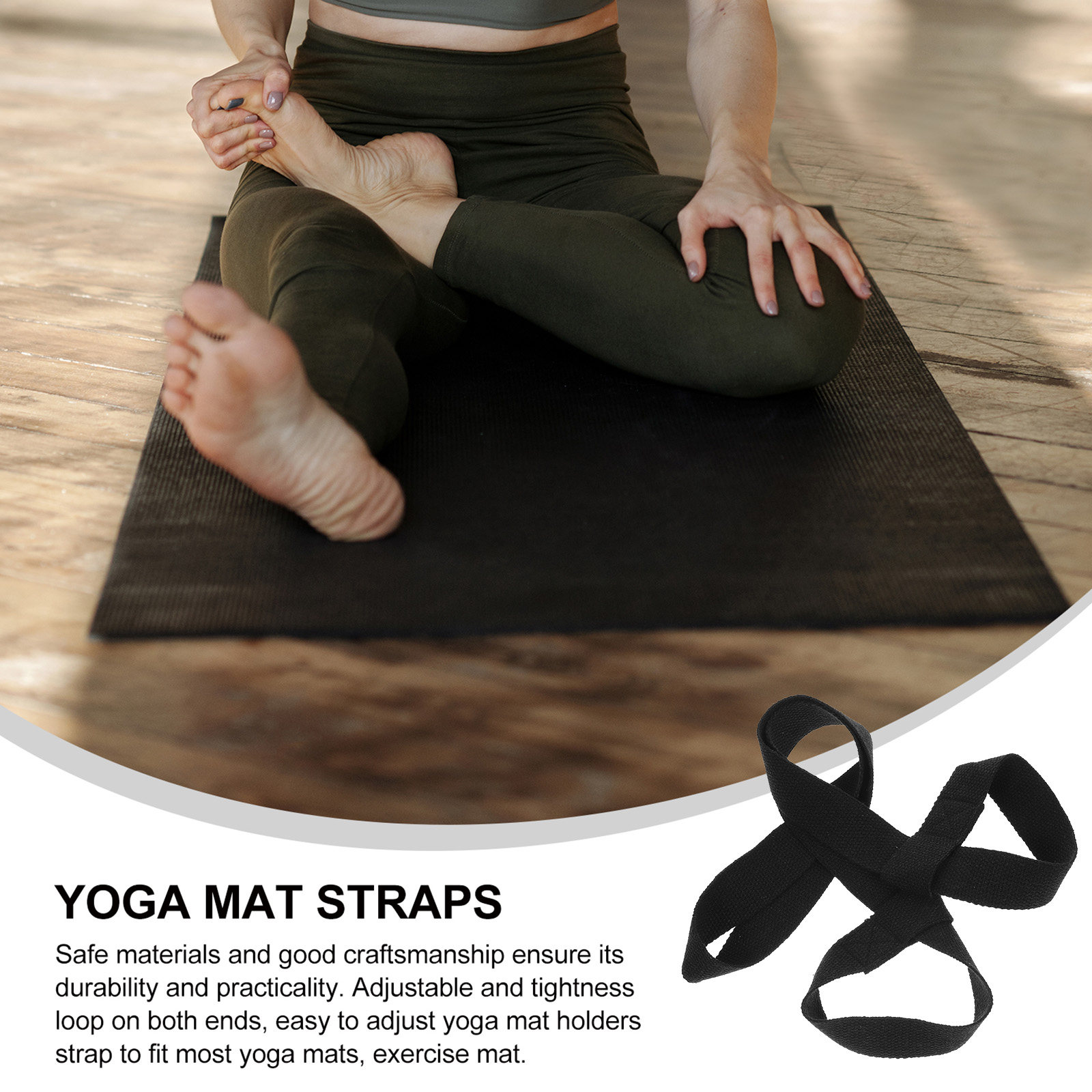 حزام حمل حصيرة اليوغا (قطعتان) - مراجعة Yoga Fitness Class وسعره