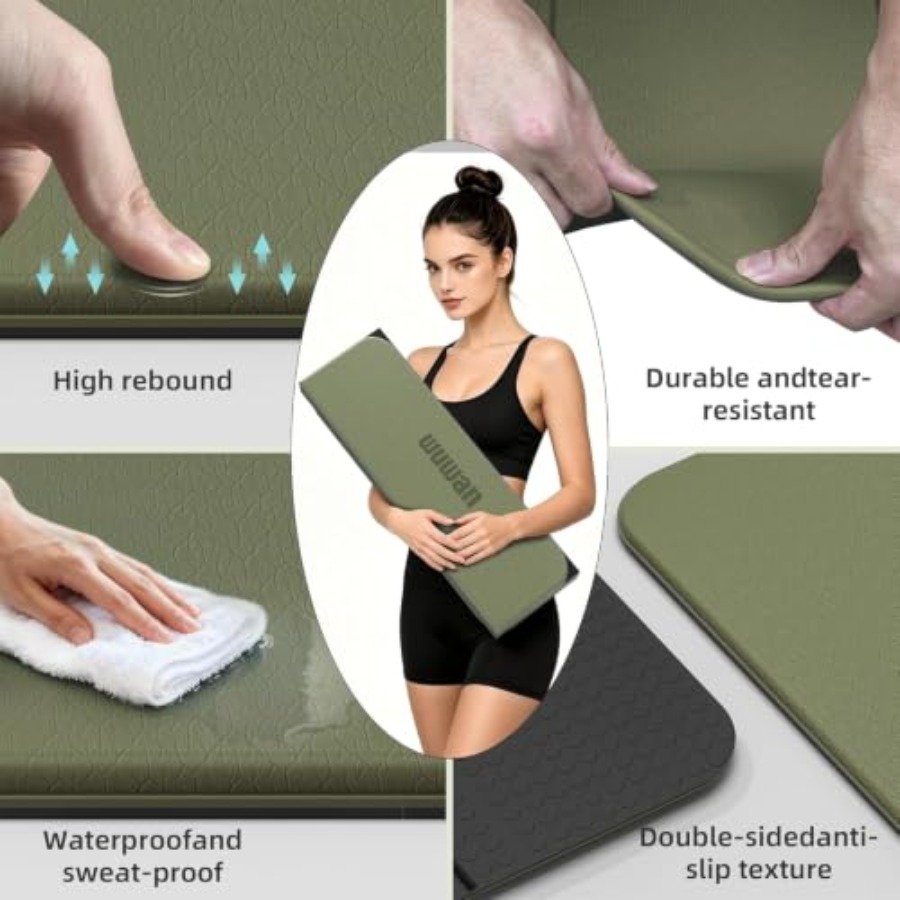 سجادة يوجا من مادة TPE للاستخد - مراجعة Thick Yoga Mat وسعره