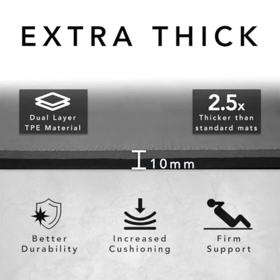 بساط تمارين كبير وسميك للغاية  - مراجعة Thick Yoga Mat وسعره