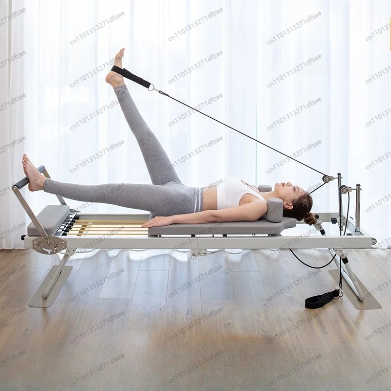 معدات بيلاتس منزلية للياقة الب - مراجعة Yoga Fitness Pilates Reformer وسعره