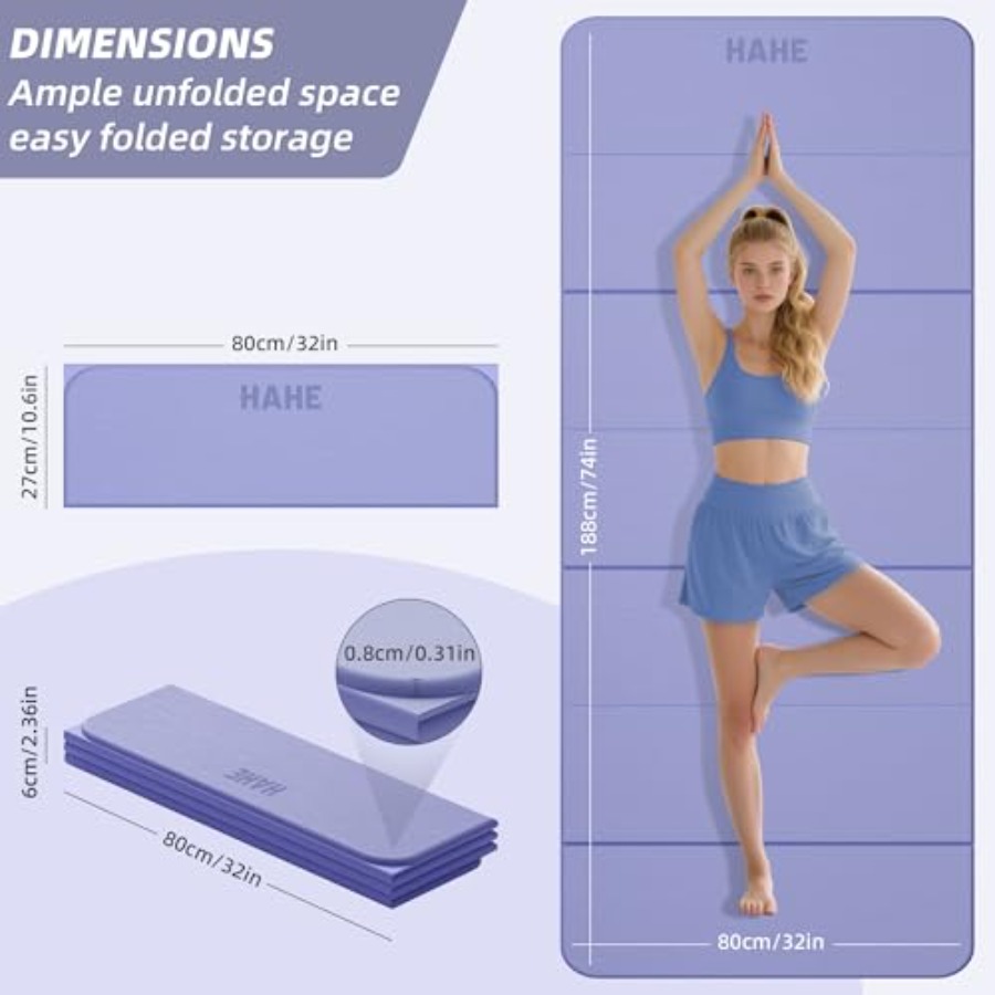سجادة يوغا قابلة للطي للتمارين - مراجعة Thick Yoga Mat وسعره