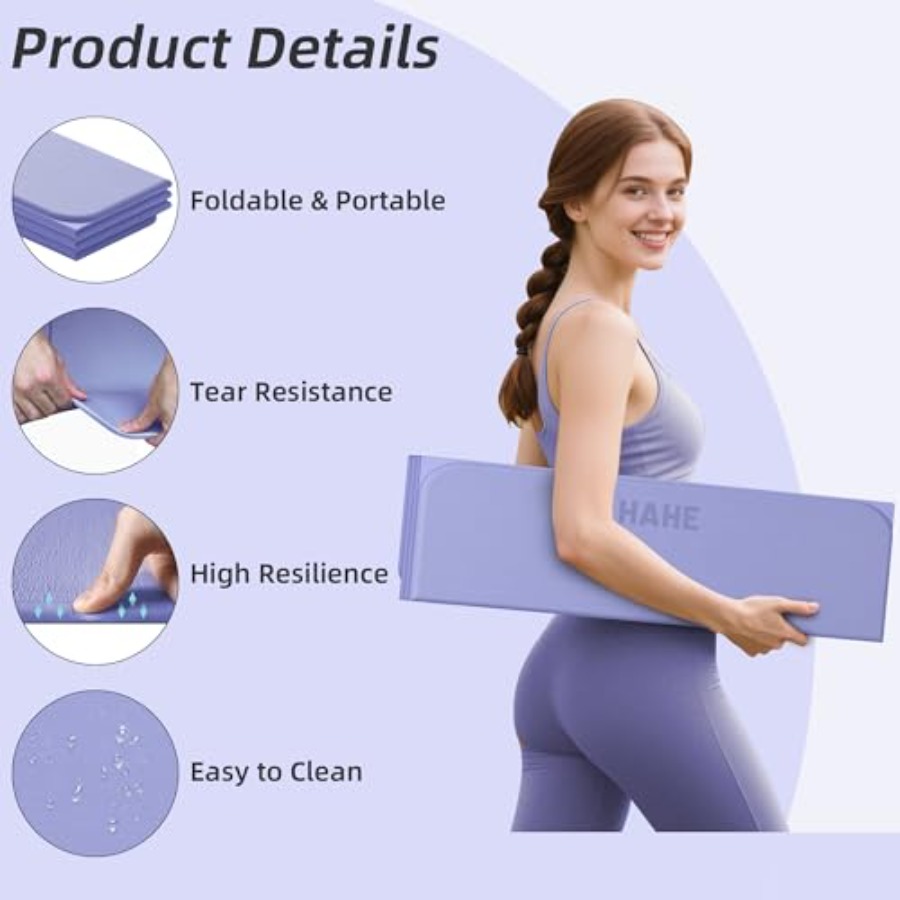 سجادة يوغا قابلة للطي للتمارين - مراجعة Thick Yoga Mat وسعره