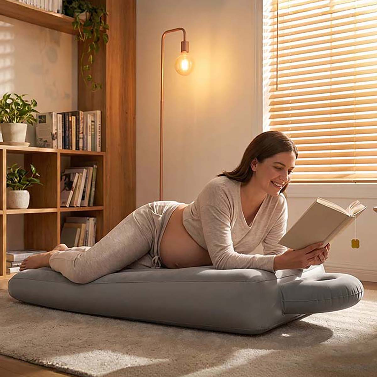 وسادة نوم قابلة للنفخ للحوامل، - مراجعة Yoga Fitness Matte وسعره