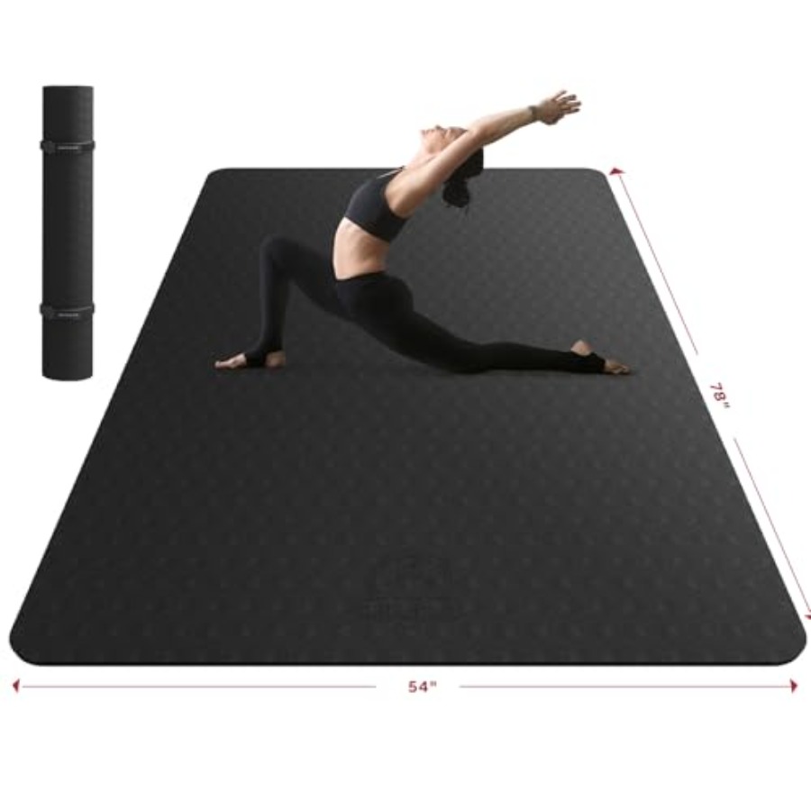 سجادة يوجا كبيرة الحجم للتماري - مراجعة Thick Yoga Mat وسعره