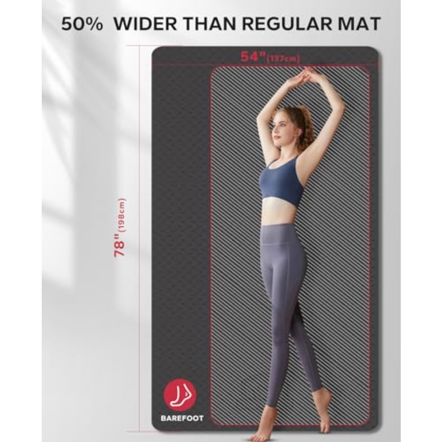 سجادة يوجا كبيرة الحجم للتماري - مراجعة Thick Yoga Mat وسعره
